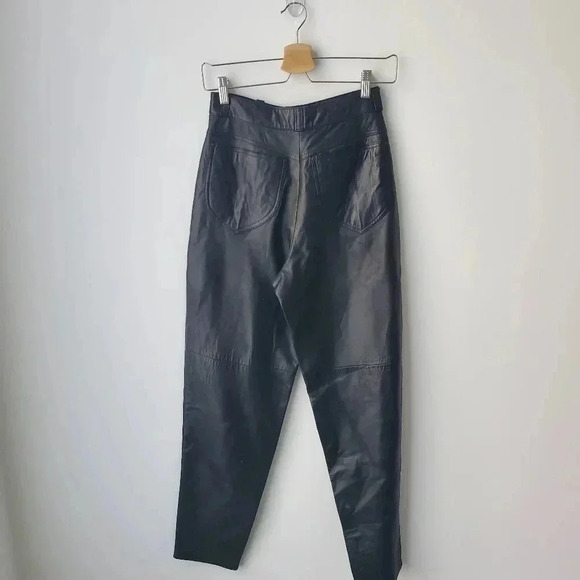 Ultimate 90's high waist leather straight leg pants - Picture 12 of 12
